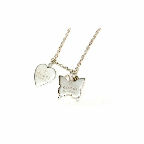 GUCCI Necklace Heart Butterfly Color 
