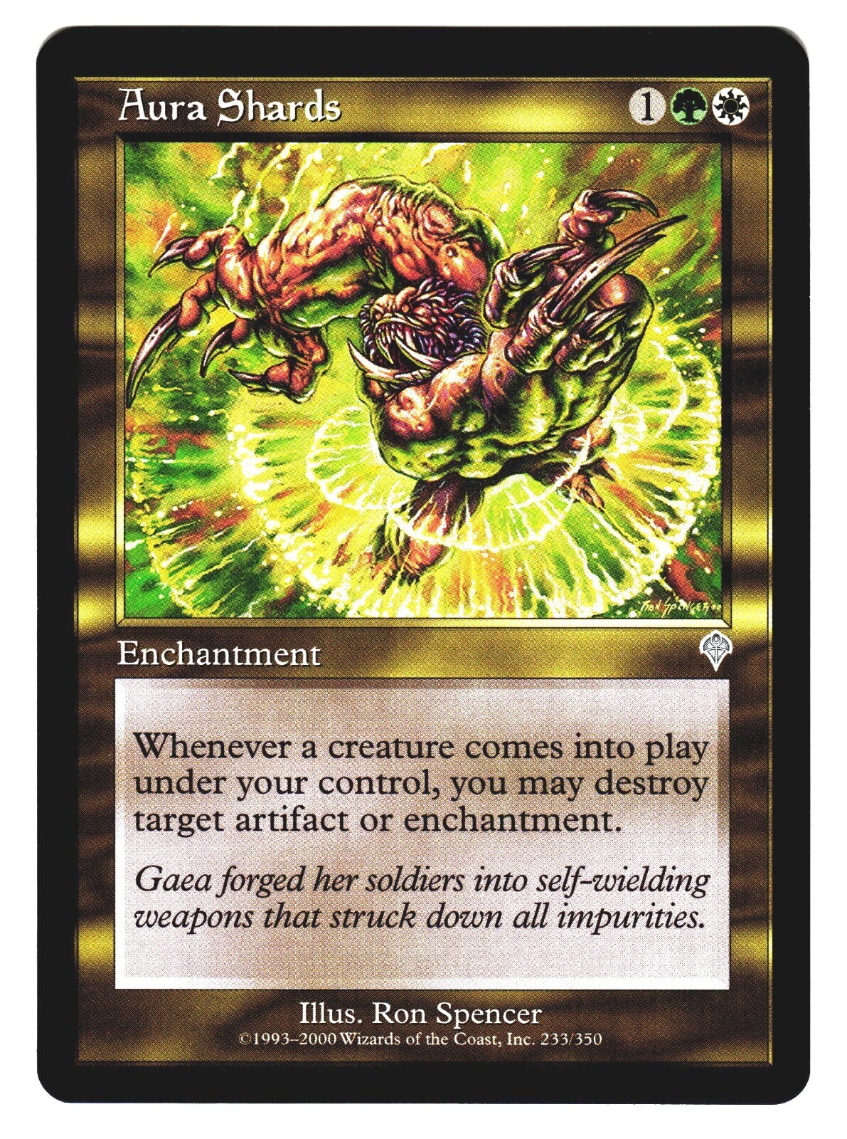 Magic The Gathering MTG - Invasion INV 2000 - #233 Aura Shards NM  x1 LOT11