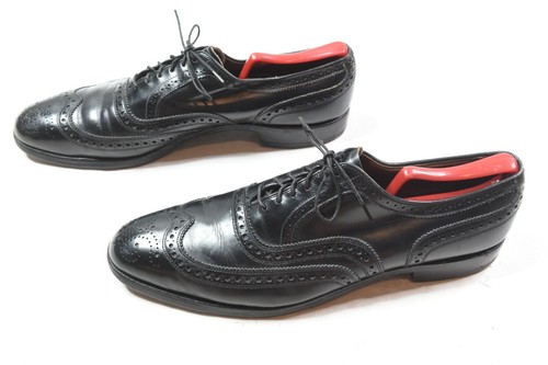 Allen Edmonds Mcallister WingTip Schuhe Herren 12B schwarz Kalbsleder Schnürschuhe - Bild 3 von 12