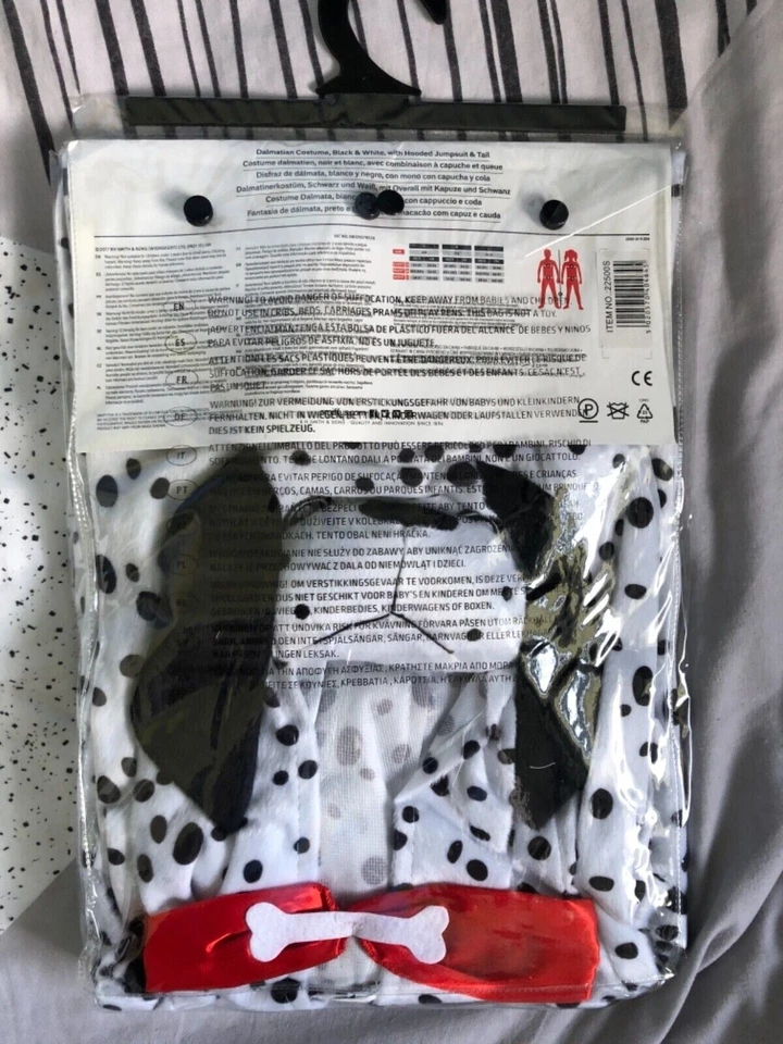 Dalmatian Dog Fancy Dress 4-6 years Costume Girls Boys Puppy Outfit Children kid - Image 3 of 4