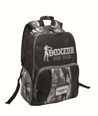 Zaino Boxeur by Arthena Cartorama Grigio nero