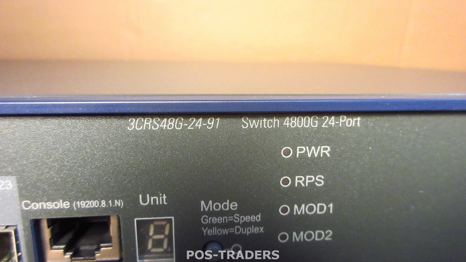 3COM 3CRS48G-24-Switch 4800G 24-Port. 24 10/100/1000 Mbps ports 91 HP JD007A - Image 2 of 4