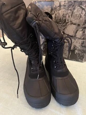 NORTIV 8 Men's Waterproof Hiking Winter Snow Boots Insulated Size 9 Fur Liner