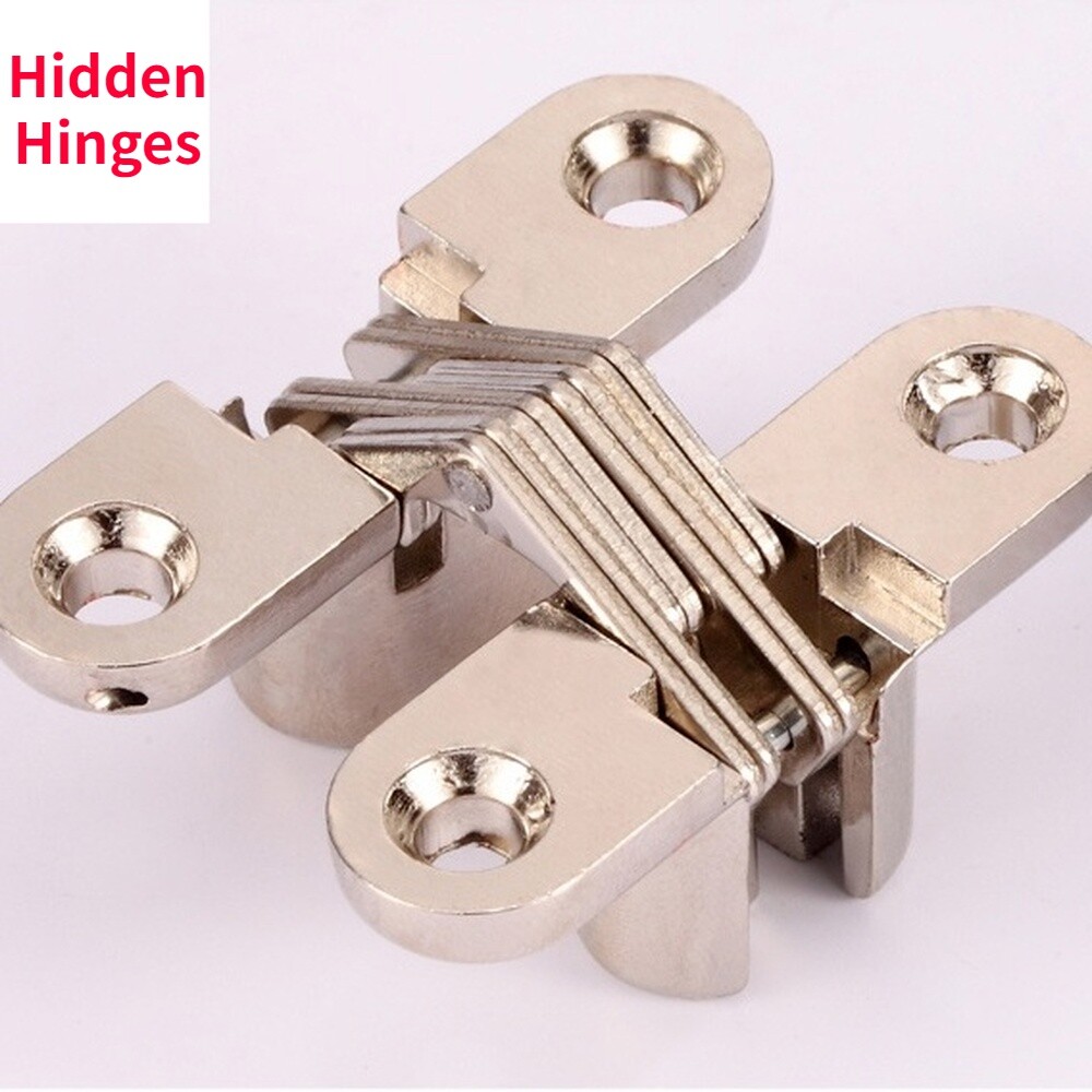 RV Designer Selbstschließendes Scharnier H238 – Nickel, 2 Stück, Für Schranktüren