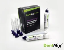 Box of 2 Dentmix Monophase Fast Set Impression Material with 6 mixing tips.