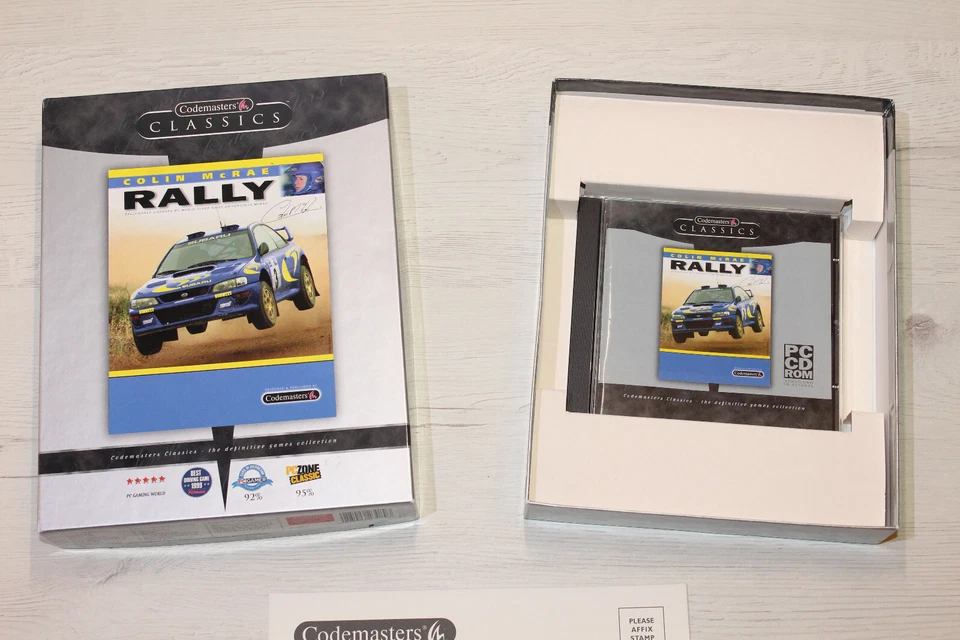 PC CD-ROM BIG BOX "COLIN MCRAE RALLY" CODEMASTERS CLASSICS CAJA GRANDE 1999 - Imagen 2 de 4