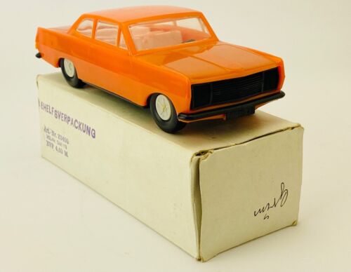 PLASTICART 1:30 Opel Rekord 1700 Coupé Orange mit BEHELFSVERPACKUNG Anker DDR - Bild 2 von 5