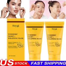 Kojic Acid Turmeric Collagen Night Wrapping Mask, Overnight Mask For Brightening