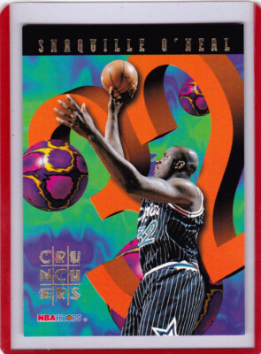 1995-96 NBA Hoops # Crunchers Shaquille Shaq O'Neal Insert Card #2