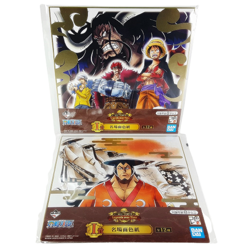 One Piece Shikishi Board Set Oden Luffy Kid Law Kaidou Ichiban Kuji 2502b Ebay