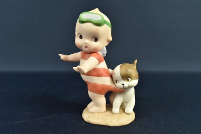Vintage Rose O'Neil Kewpie Japan Porcelain Doll ''Swimsuit Kewpie'' by Kato Kogei