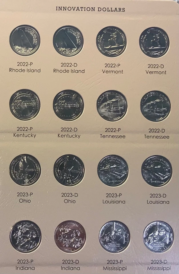 2018 - 2025 58 Coin P&D Unc American Innovation Dollar Set to Date in New Dansco - Image 4 of 4