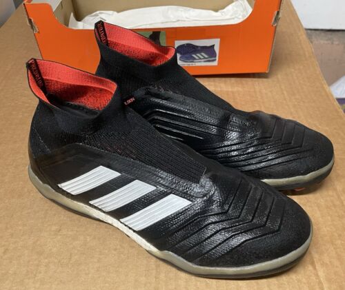 Adidas Predator Tango 18+ TF Hombres Talla 8 Zapatos de Césped Negro/Rojo Solar CM7673 - Imagen 2 de 5