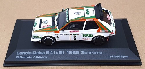 HPI Racing 1/43 Scale 968 Lancia Delta S4 #8 Sanremo 1986 Cerrato/Cerri - White - Picture 4 of 5