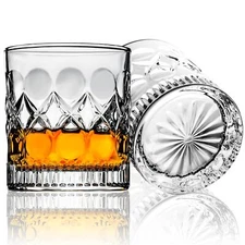 	PARACITY Whiskey Glasses Christmas Gift Old Fashioned Glasses Set of 2	