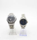 F x2 Vintage Gents Seiko Kinetic Wristwatches inc Divers 200M, 5M62 etc Working
