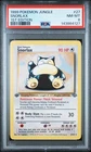 POKEMON SNORLAX 1999 JUNGLE #27 1ST EDITION PSA 8