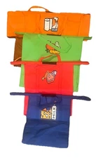 Set Of 4 Reusable Grocery Trolley Bags. 