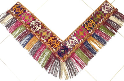 Sammler Antike Deko Band Uzbek Suzani Embroidered Jurte Zierband Antique Nomad