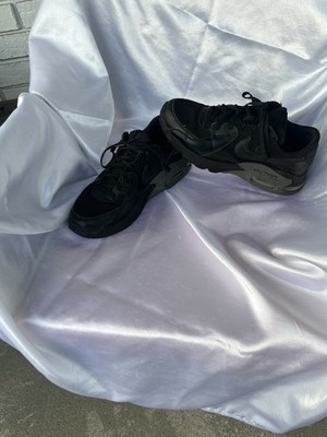 Nike Air Max Excee Lace Up Low Top Athletic Sneakers Solid Black Gray Men