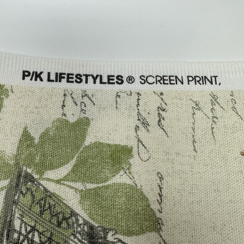 P/K Lifestyles Stoffstück Creme Grau Rosa Paris Frankreich Eiffelturm 45”x36” - Bild 5 von 7
