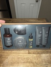 Men  s Beard Grooming Gift Set  The Original  Wash Balm Oil Comb New