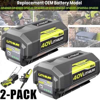 2 Pack For Ryobi 40V 4.0Ah Battery High Capacity Lithium ion OP4080A OP4012A New