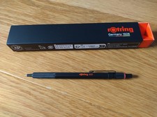 Rotring 600 Gel Pen 0.55mm Black Ink, Black Metal Body, Non-Slip, Refillable