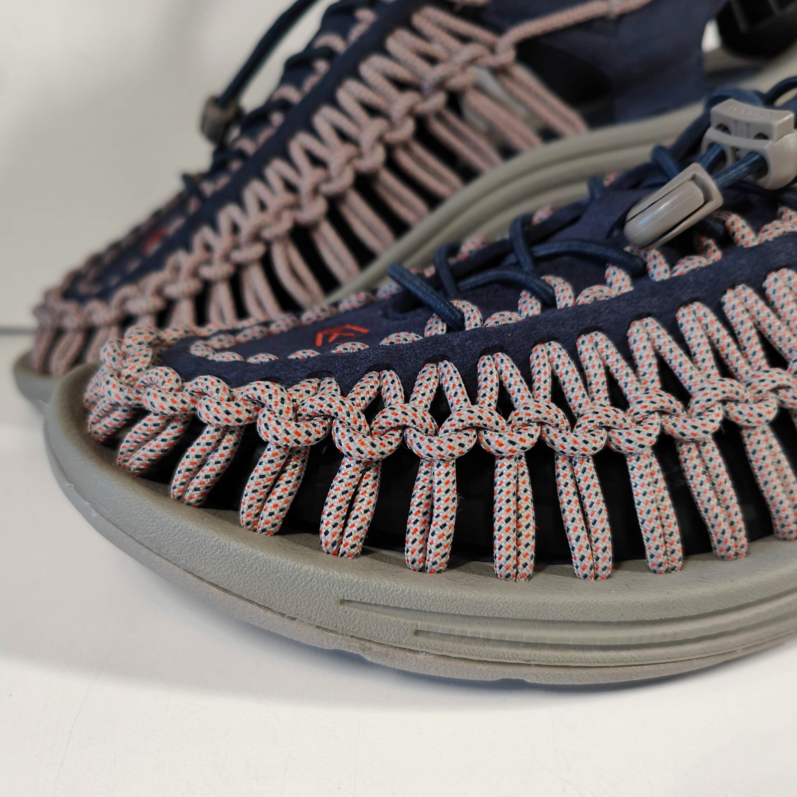 Sandali Keen Uneek donna Midnight blu navy rosso taglia 7 5 UK a bordo piscina vacanze divertimento