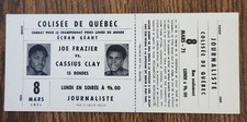 Muhammad Ali v Joe Frazier 1971 1st Fight Full CCTV Boxing Ticket Both Pictured!