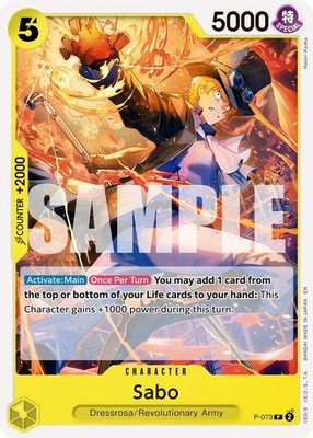 One Piece Sabo (Pirate) (P-073/376) Premium Booster -The Best- Vol. 2 NM FOIL