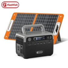 Flashfish 300W 230Wh Solar Generator Optional With Solar Panel 60W 18V US Stock