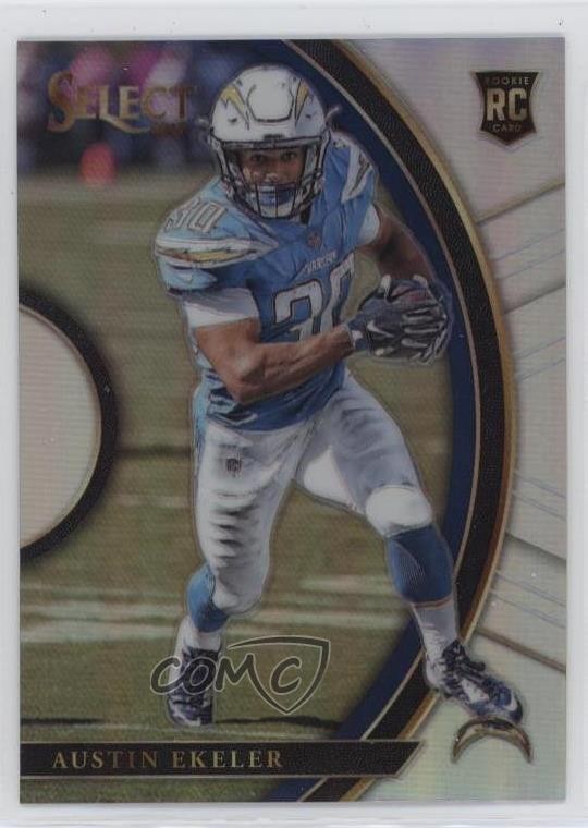 2017 Panini Select Concourse Silver Prizm Austin Ekeler #84 o8g
