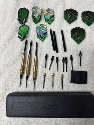 Harrows Darts Technology Brass Series 14 Gram Soft & Steel Tips Dimplex + Extras