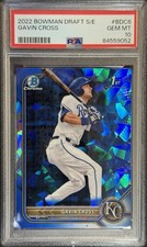 2022 Bowman Chrome Draft Sapphire Edition Gavin Cross ROOKIE #BDC-6 PSA 10 GEM