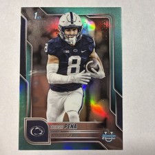 2025 Bowman Chrome U Football TREBOR PENA Blue Aqua 120 /325 Penn State