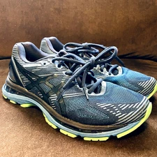 A S I C S GEL Nimbus 19 Lite Show T7C3N Men's 7 Womens 8.5 (D) 40 EUR Navy Green