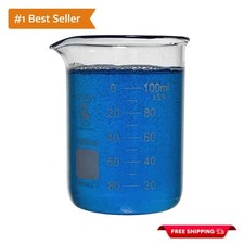 100ml Borosilicate Glass Beaker - Low Form with Clear Graduations for Precision