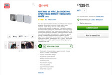 Hive Mini V4 Smart Wireless Thermostat for Heating Nano 3 Hub Combi Boilers