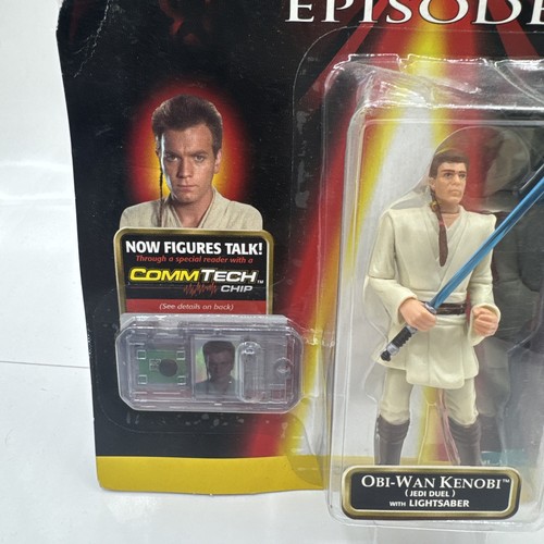 Obi-Wan Kenobi Jedi Duel Star Wars Action Figure Comm Tech Hasbro 1998 - Picture 5 of 14