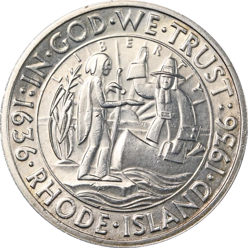 Photo of a 1936-P Rhode Island Commemorative Half Dollar from an eBay listing that sold on Jul 11, 2026