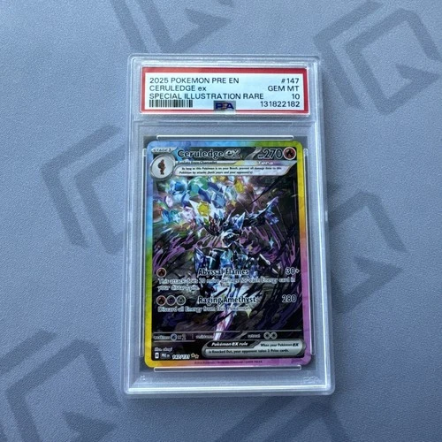 Pokemon 2025 Ceruledge ex 147/131 SIR Prismatic Evolutions GEM MINT PSA 10