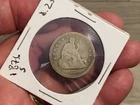 1876-S SEATED LIBERTY 90% SILVER QUARTER, Good Condition, Worth a Look!