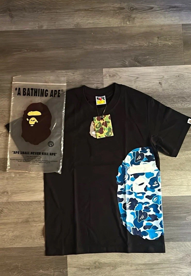BAPE メンズ ポロシャツ L ブルー ビッグ サイズ 稀少 エイプ A Bathing Ape Blue Regular Shirts for Men for sale | eBay