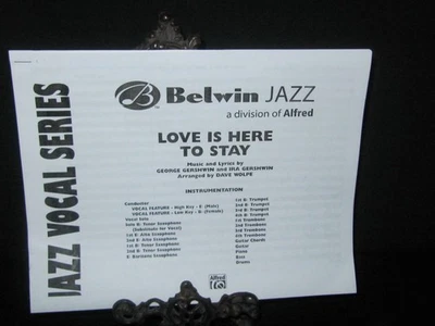 BIG BAND INST CHARTS LOVE IS HERE TO STAY FULL SCORE 5/4/4/4 PRINTED - Bild 1 von 3