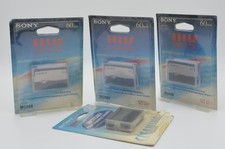 3x Sony MGR60 60 Minute Micro MV Digital Tape, 1x Sony MGRCLD Head Cleaning, New