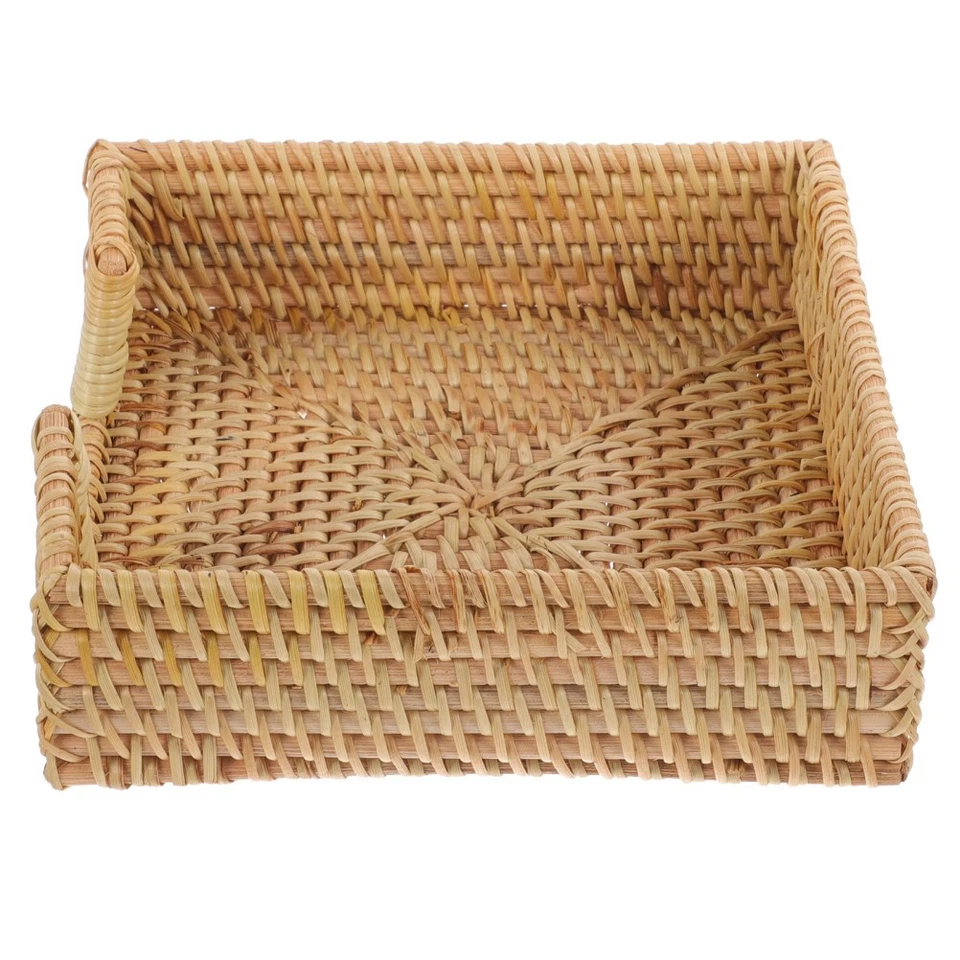  Porta Tovaglioli Da Tavolo Portatovaglioli Rattan Asciugamani Cucina - Immagine 4 di 4