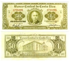 u Billete de reproducción Costa Rica 50 colones 1959 Pick #223 5470R