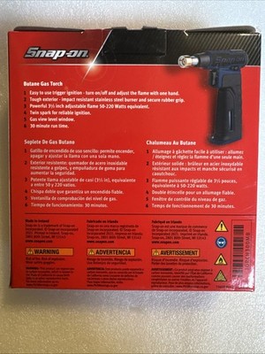 Snap On Butane Blow Torch TORCH300 in Blue NEW | eBay