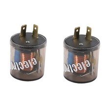 Universal 2PCS 12V 2 Pin Electronic LED Flasher 2pc 2 PIN 20 Amps 12V Flasher